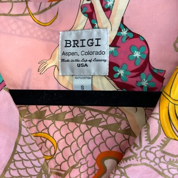 Brigi of Aspen Colorado Cotton Amine Jacket Shirt - Picture 3 of 4